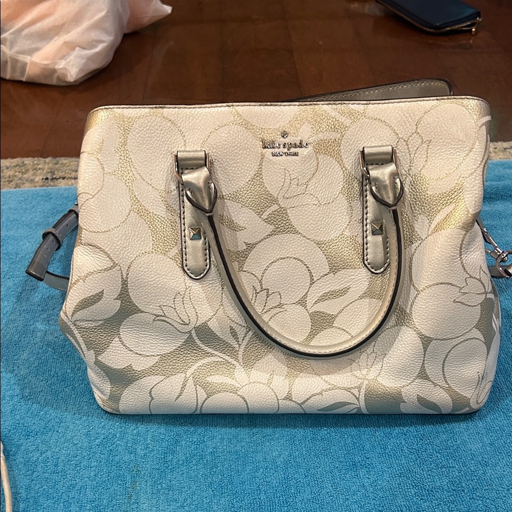 Kate Spade Cream Floral Satchel